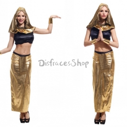 Vestido Dorado Egipcio para Mujer