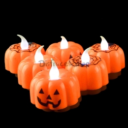 Decoraciones de Halloween en Forma de Vela Brillante