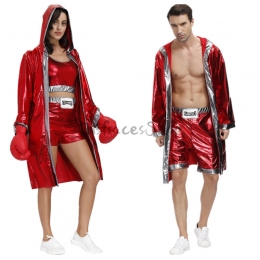 Disfraces Rey del Boxeo Ropa de Vestir de Halloween para Adultos