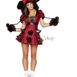 Disfraces Mickey Uniforme Sexy de Halloween para Mujer