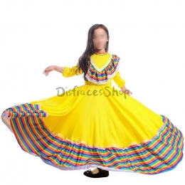 Día de los Muertos Disfraz Niña Vestido Grande