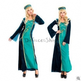 Disfraces Princesa Real Vestido de Halloween para Mujer