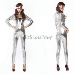 Disfraces Charol Plata Traje Espacial de Spiderman de Halloween