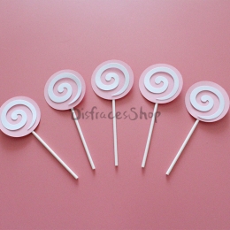 Adornos de Postre de Piruleta de Decoración de Cumpleaños