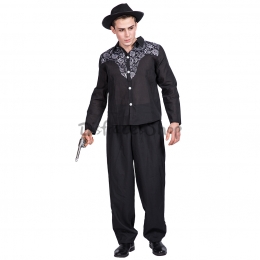 Disfraces de Vaquera Negra Ropa Halloween para Hombre