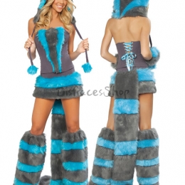 Disfraces de Gato Traje de Invierno Sexy Halloween para Mujer