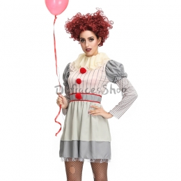Disfraces Payaso Regreso a la vida Película Vestido de Fiesta de Terror Gótico Halloween