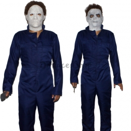 Disfraces de Miedo Traje Azul de Cine para Halloween para Adulto