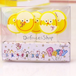 Vela con Forma de Huevo Lindo Decoración de Cumpleaños