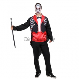 Disfraces del Día de Muertos de México de Miedo Traje de Halloween