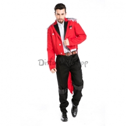 Disfraces Piratas Caribbean Tuxedo de Halloween para Hombre