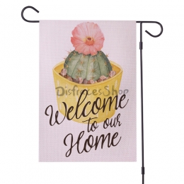 Impresión de Cactus de Banderas de Jardín