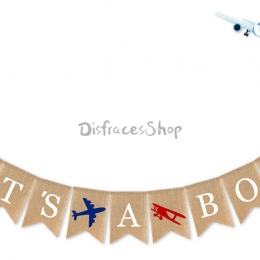 Tema de Avión Tire de la Bandera Cumpleaños Decoración