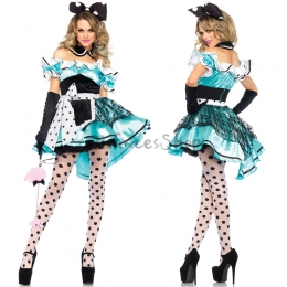 Disfraces Princesa Alicia Mickey Vestido De Halloween Para Mujer