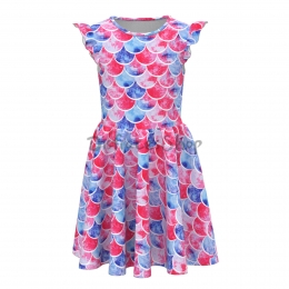 Disfraces Animales Vestido de Escamas de Pescado para Niña