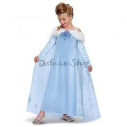 Disfraz Elsa de Reina de las Nieves Deluxe de Niña