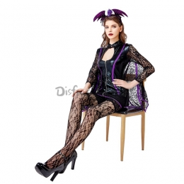 Disfraces de Murciélago Vampiro Hueco de Encaje de Halloween Sexy Vestido Estilo