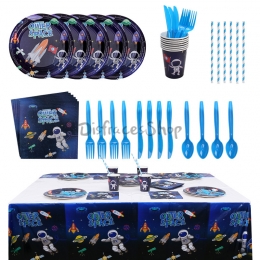 Espacio Astronauta Vajilla Cumpleaños Decoración