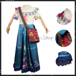 Disfraces Infantiles de Encanto Mirabel Madrigal Vestido con Bolsa - Personalizado