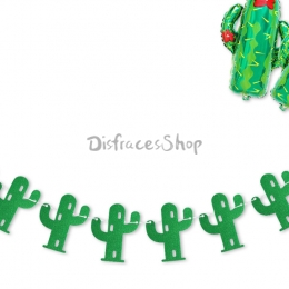 Serie Cactus Tire de la Bandera Decoración de Vacaciones