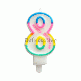 Color Velas Digitales Cumpleaños Decoración