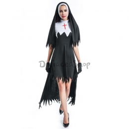 Disfraz Vampiro Monja Diablo Ropa de Halloween