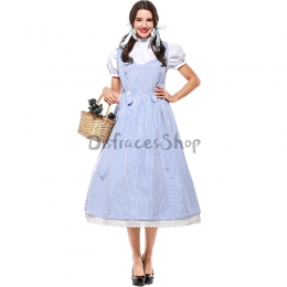 Disfraces Heroína de Oz Dorothy Vestido de Halloween para Mujer