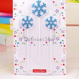 Vela de Copo de Nieve de Decoración de Cumpleaños