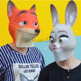 Máscara de la Ciudad del Animal Loco de las Decoraciones de Halloween