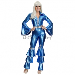 Disfraces Cuero de Imitación Azul Mono de Halloween