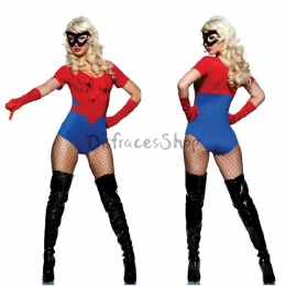 DisfracesTraje de una Pieza de Araña de Halloween para Mujer