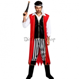 Disfraces de Capitán Garfio con Capa Estilo Rojo Cosplay