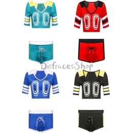 Disfraces de Animadora de Fútbol de Tres Puntos para Bebé