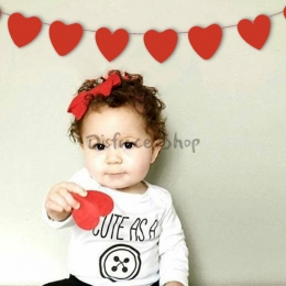 Color Rojo Amor Corazón Tire de la Bandera Decoraciones de Boda