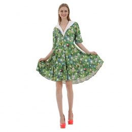 Disfraces de Árbol de Navidad Patrón de Halloween para Mujer