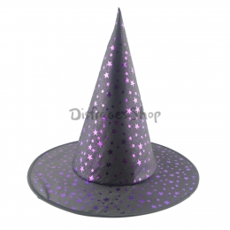 Sombrero de Estrellas Moradas de Decoraciones de Halloween