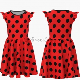 Disfraces de Animales Vestido Rojo de Mariquita para Niña