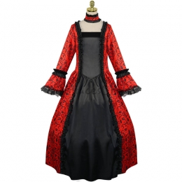 Disfraces de Encaje Retro Palacio Medieval Halloween para Mujer