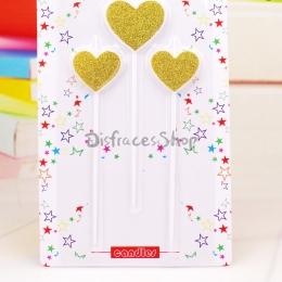 Vela de Corazón de Amor de Gama Alta Decoración de Cumpleaños