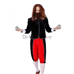 Disfraces Vampiro Muerte Exorcista Ropa Loca de Halloween Negro Rojo Hombres