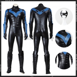 Disfraz de Cosplay de Batman: Arkham City Nightwing Dick Grayson - Personalizado