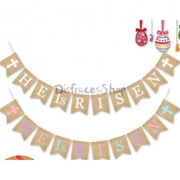 Banderín de Lino de Decoraciones de Pascua