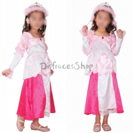 Disfraz de Alicia en el País de las Maravillas Traje de Noche Rosa