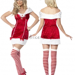 Disfraces de Navidad Ropa Roja Linda de Halloween para Mujer