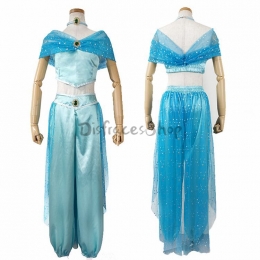 Disfraces de Disney Jazmín Estilo  Azul Claro