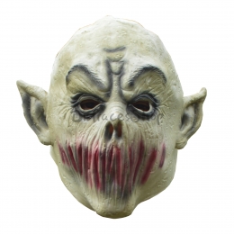 Máscara de Monstruo Murciélago sin Labios con Decoraciones de Halloween