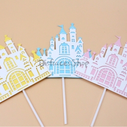 Tarjeta de Inserción de Castillo de Decoración de Cumpleaños