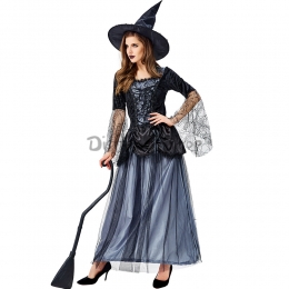 Disfraz de Bruja de Malla de Encaje para Mujer