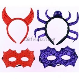 Máscara de Halloween Estilo Araña Cuerno de Buey