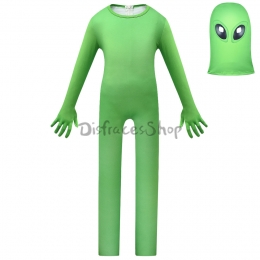 Disfraces de Halloween Divertidos Body Verde Alienígena